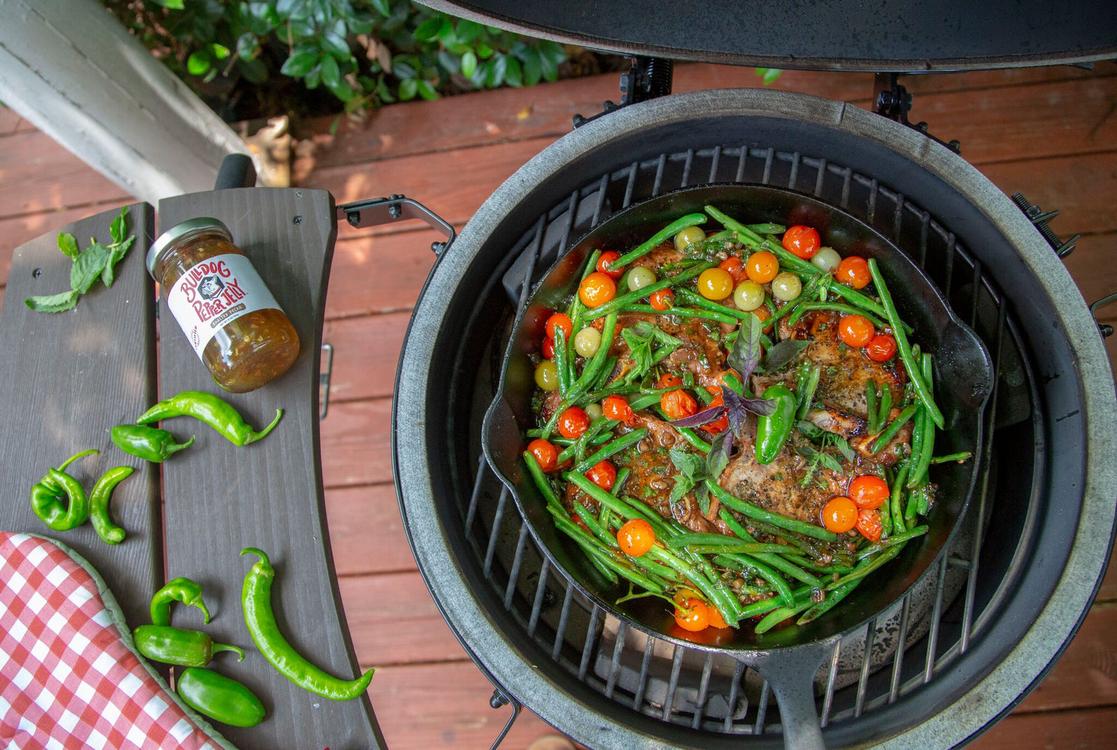 Roasted Pecan Jelly Glazed Pork Chops