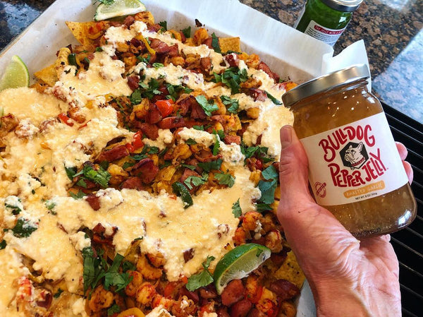 Crawfish Nachos with Rroasted Garlic Pepper Jelly - Bulldog Pepper Jelly, LLC